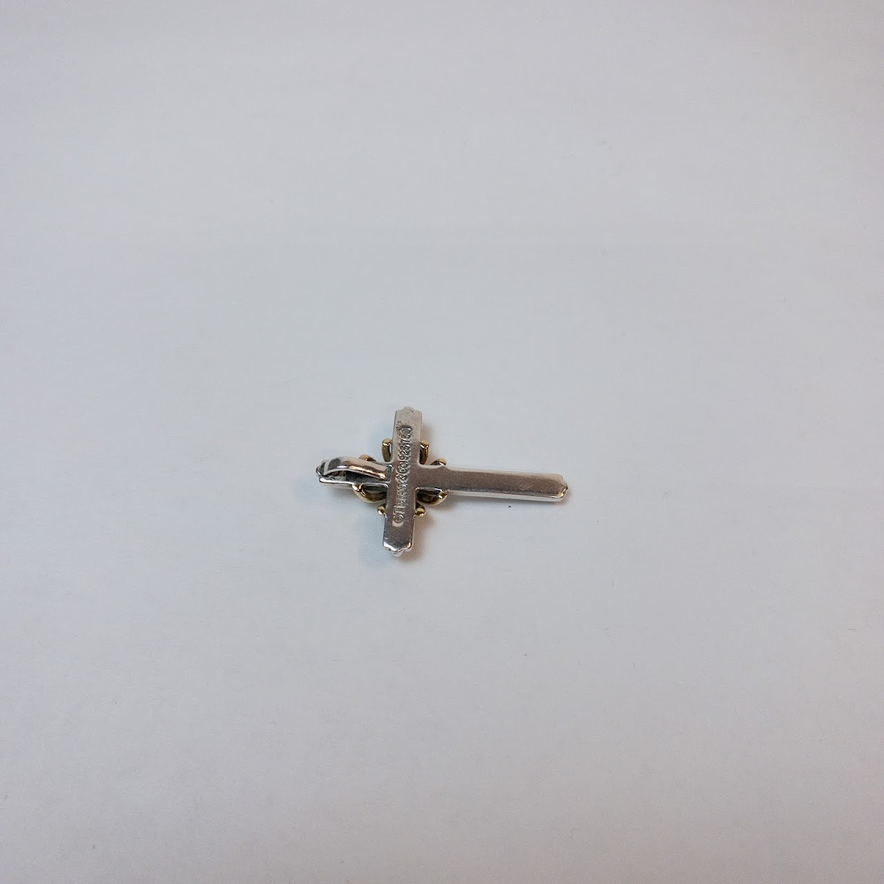 Tiffany & Co. 18K Gold & Sterling Silver Cross Pendant