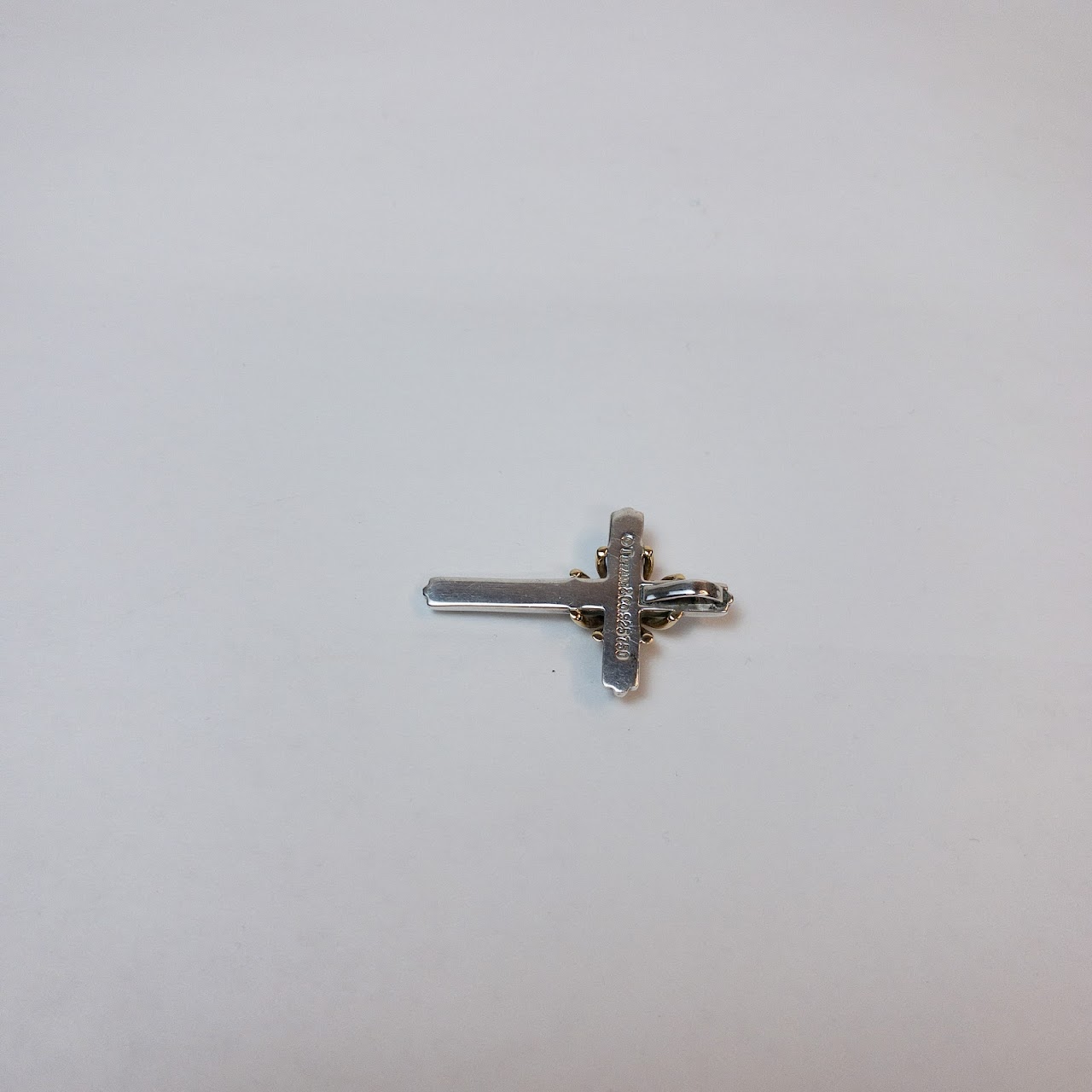 Tiffany & Co. 18K Gold & Sterling Silver Cross Pendant