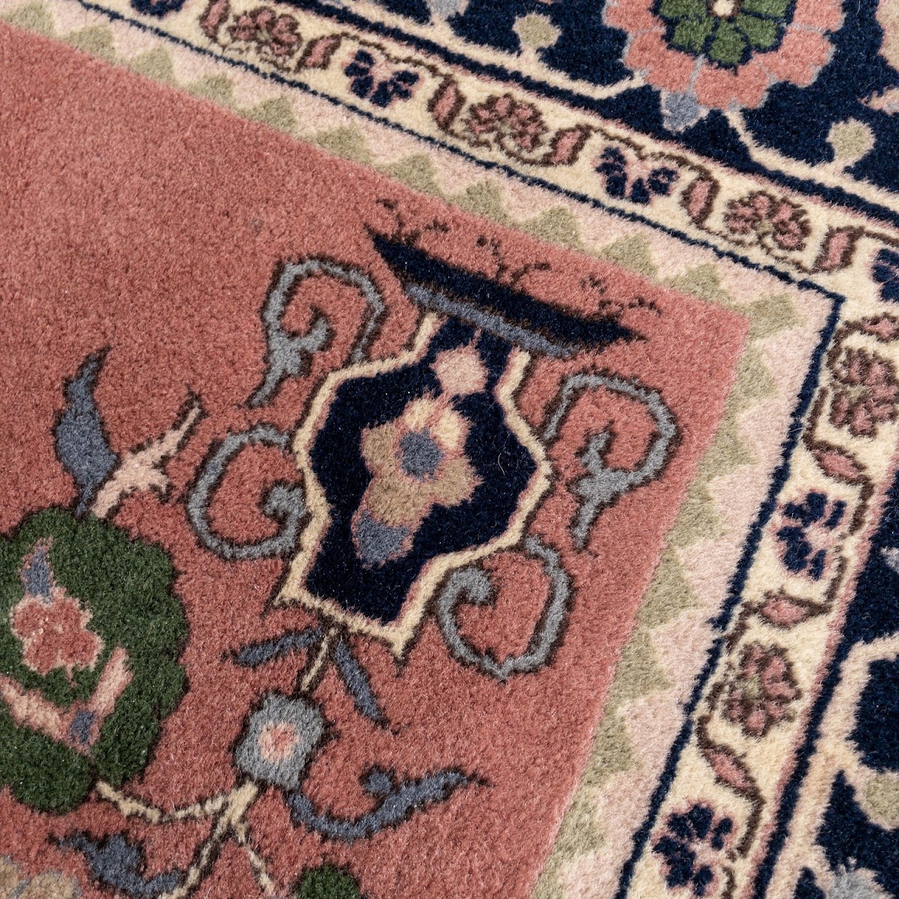 Wool Floral Area Rug