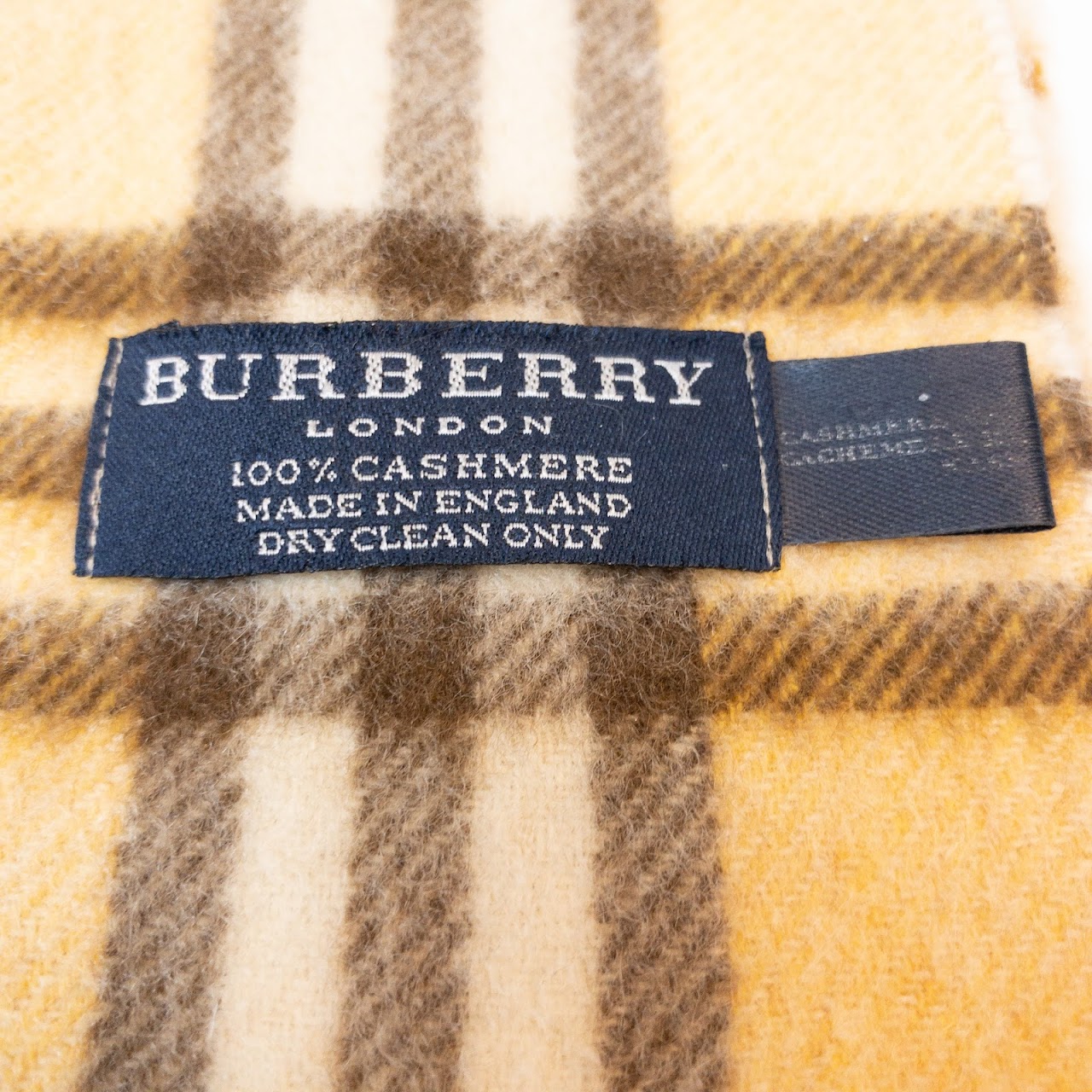 Burberry Cashmere Check Scarf