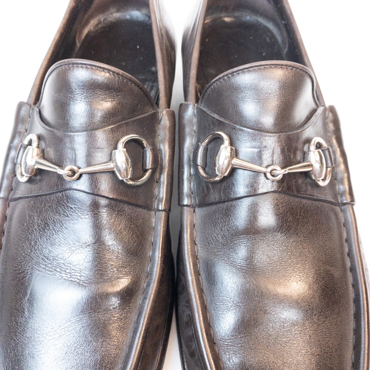 Gucci Brown Leather Loafers