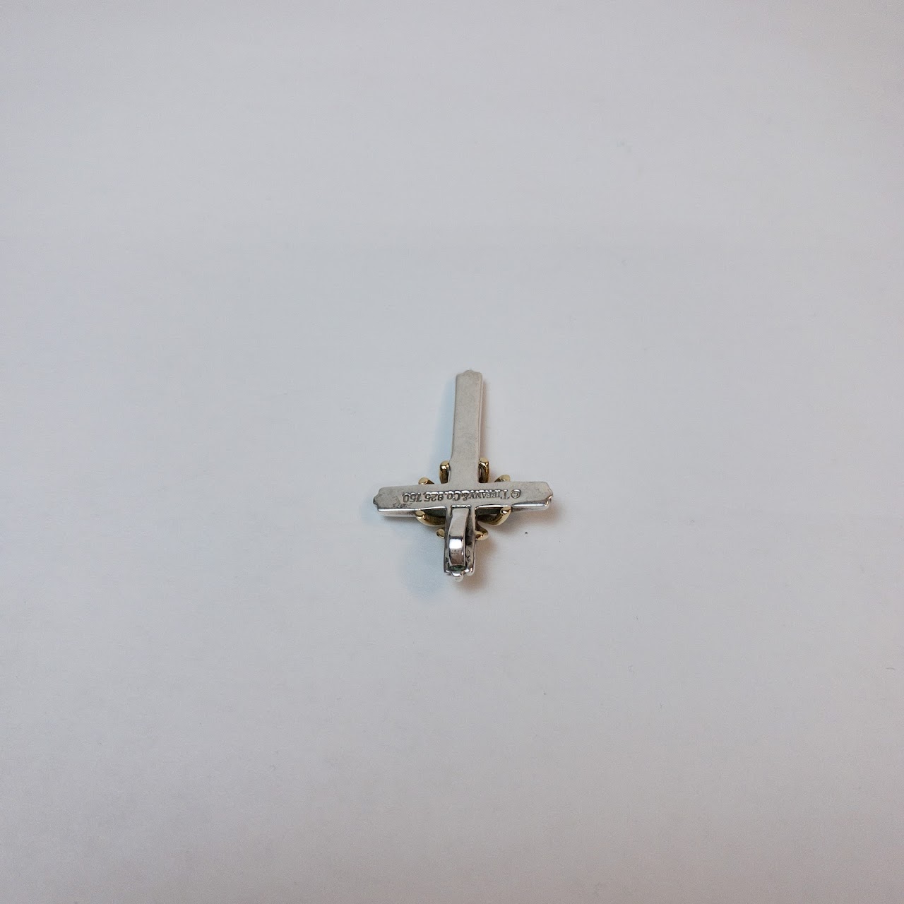 Tiffany & Co. 18K Gold & Sterling Silver Cross Pendant