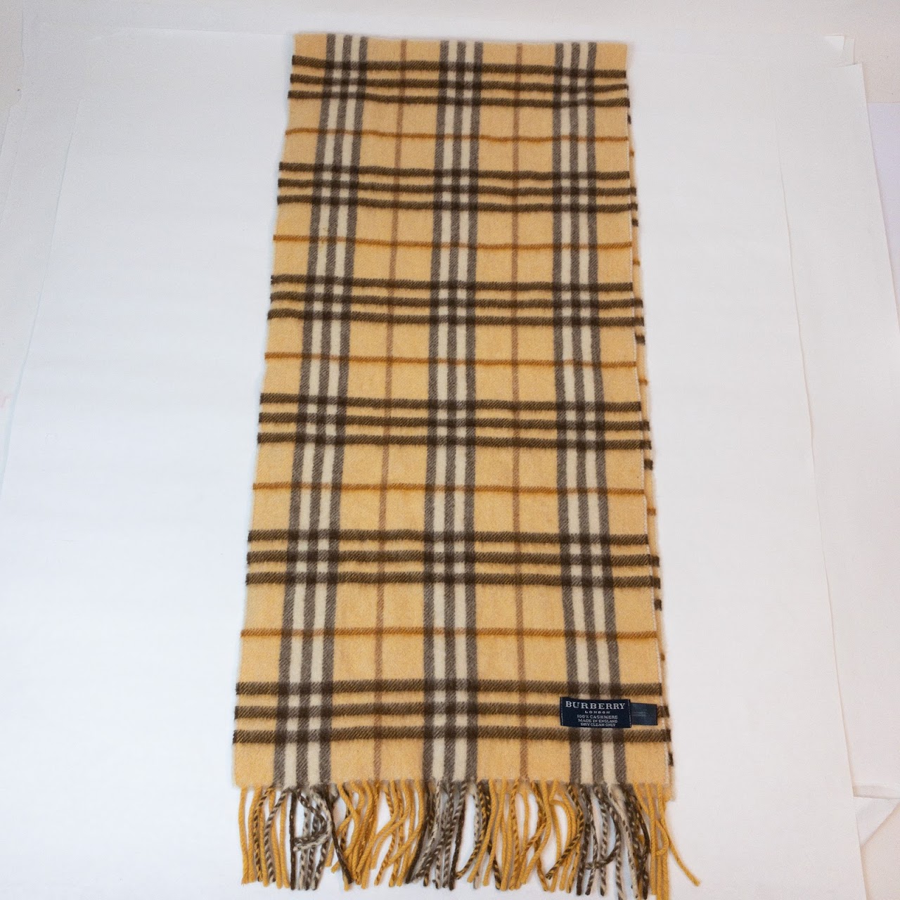 Burberry Cashmere Check Scarf