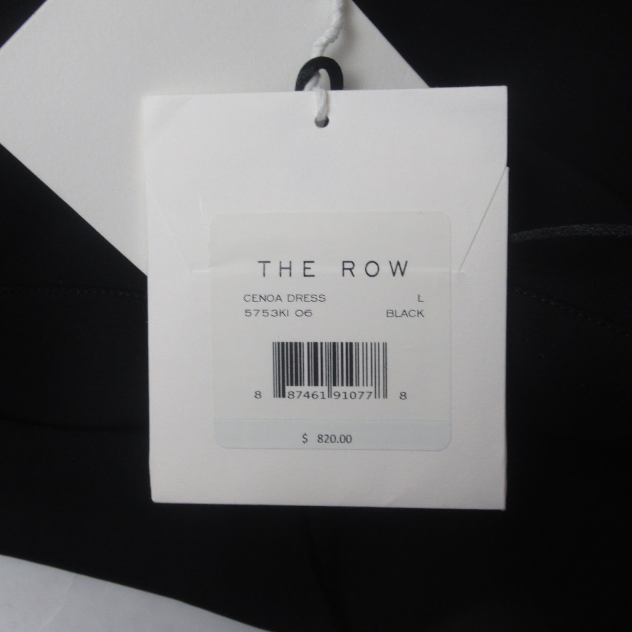 The Row NWT Scuba Black Cenoa Maxi Dress