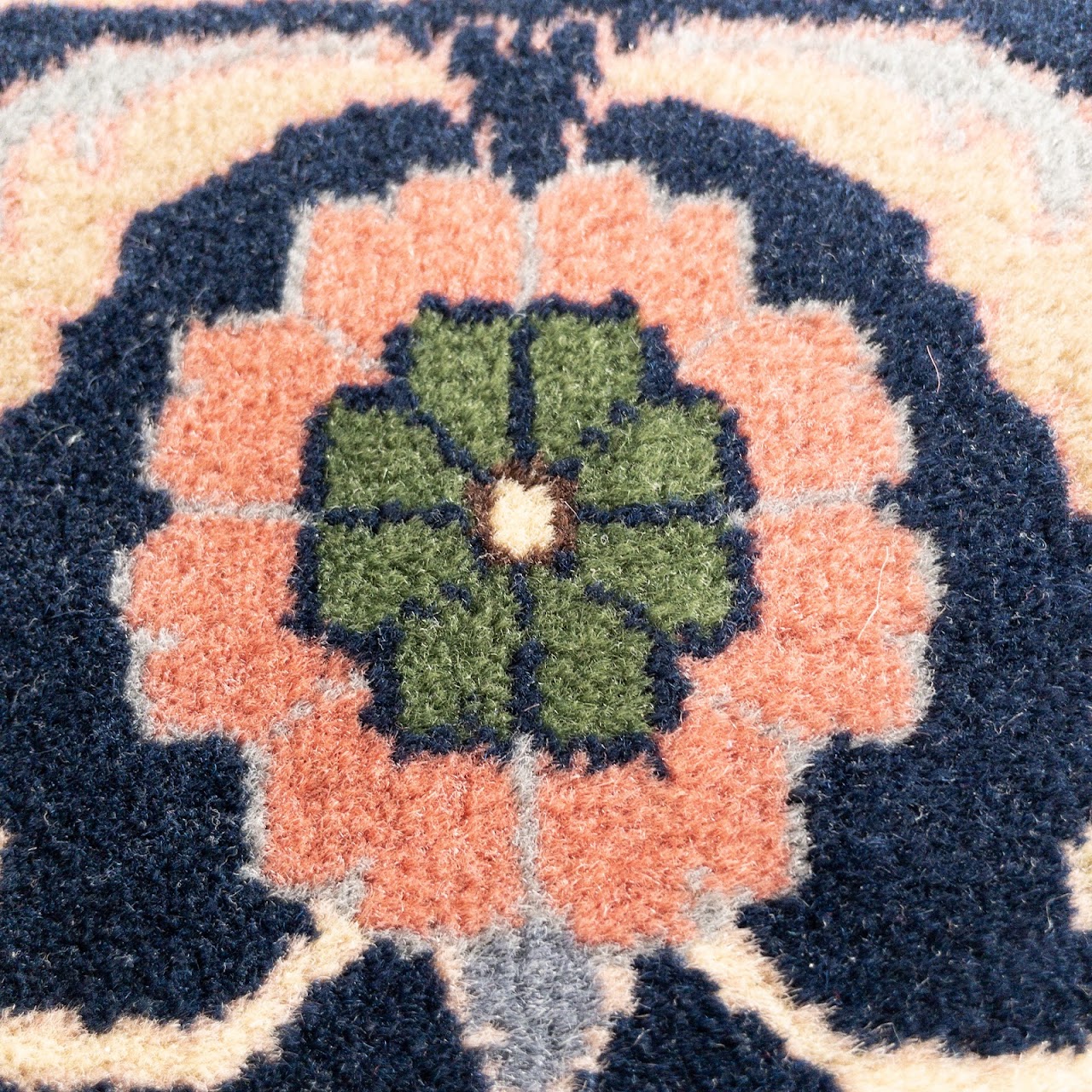 Wool Floral Area Rug