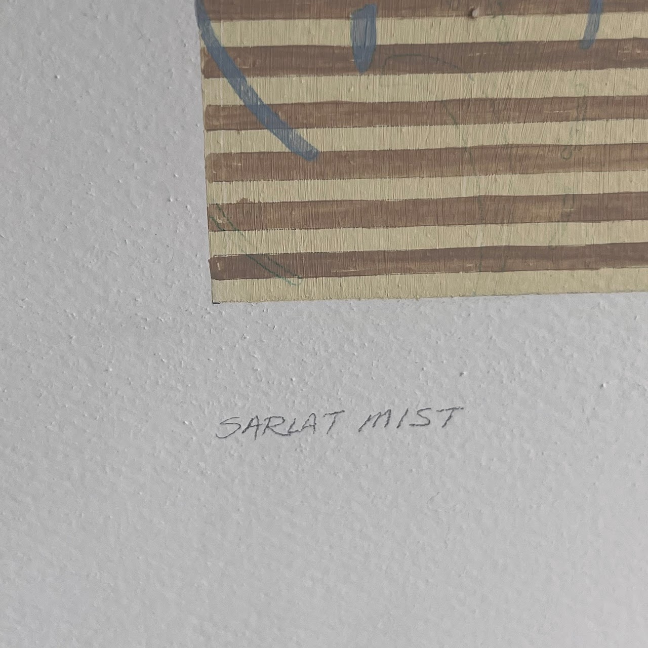 Hamrick 'Sarlat Mist' Signed Gouache and Pencil Abstract Painting