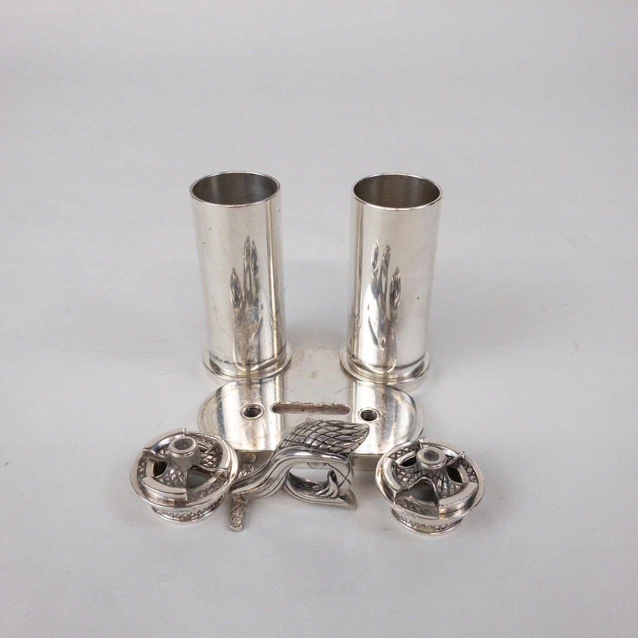 Sterling Silver Travel Shabat Candle Holders