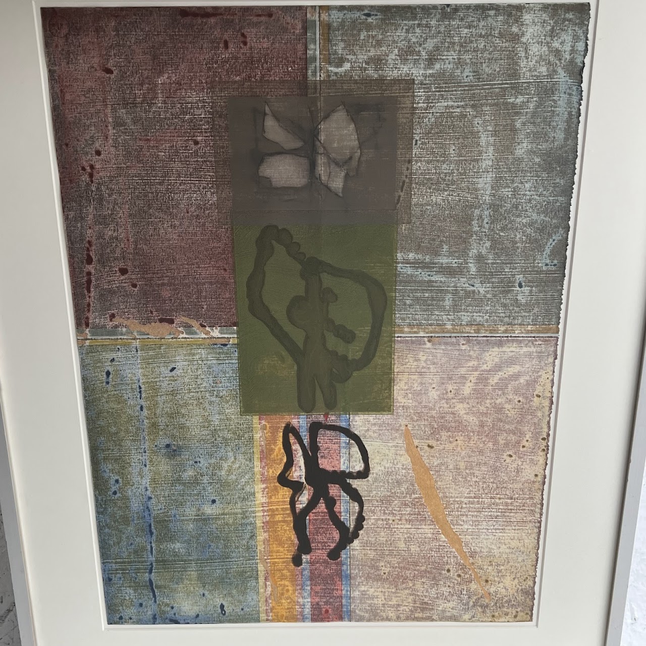 Contemporary Abstract Monoprint #1