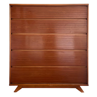 Thomasville Furniture Mid-Century Modern Cherry Highboy Dresser