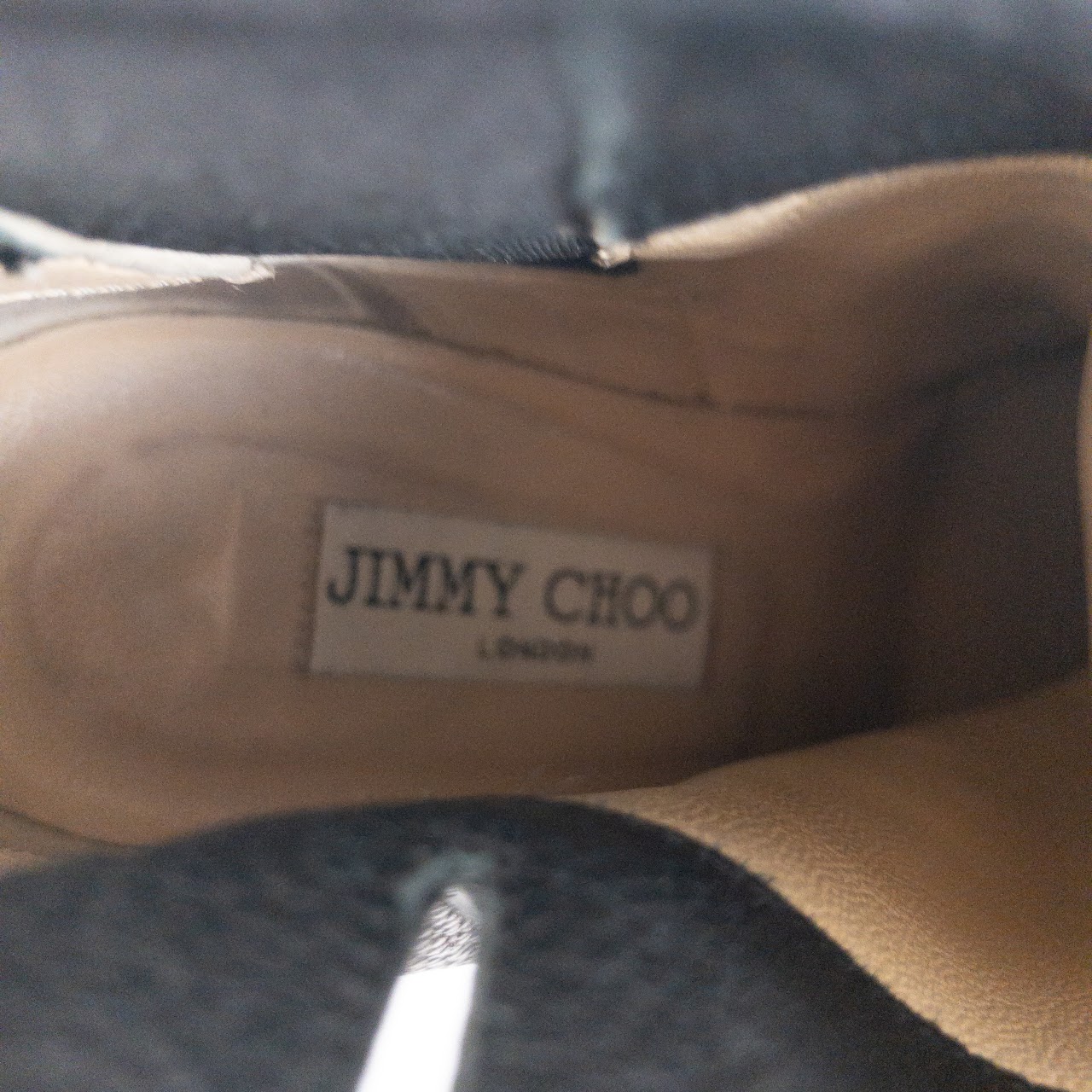 Jimmy Choo Black Leather Myth Booties