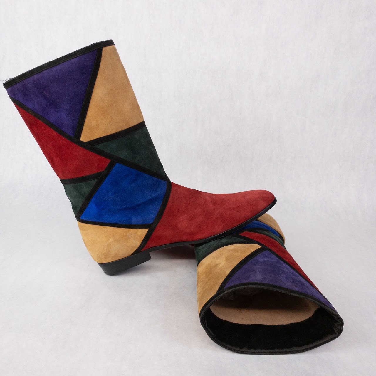 Sesto Meucci of Florence Suede Colorblock Boots