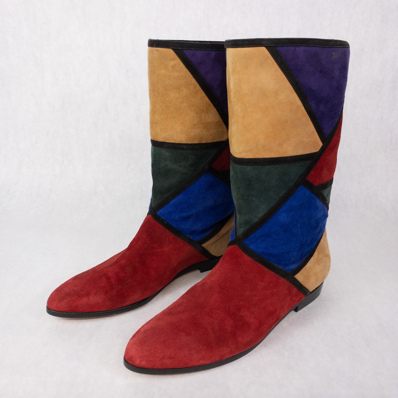 Sesto Meucci of Florence Suede Colorblock Boots