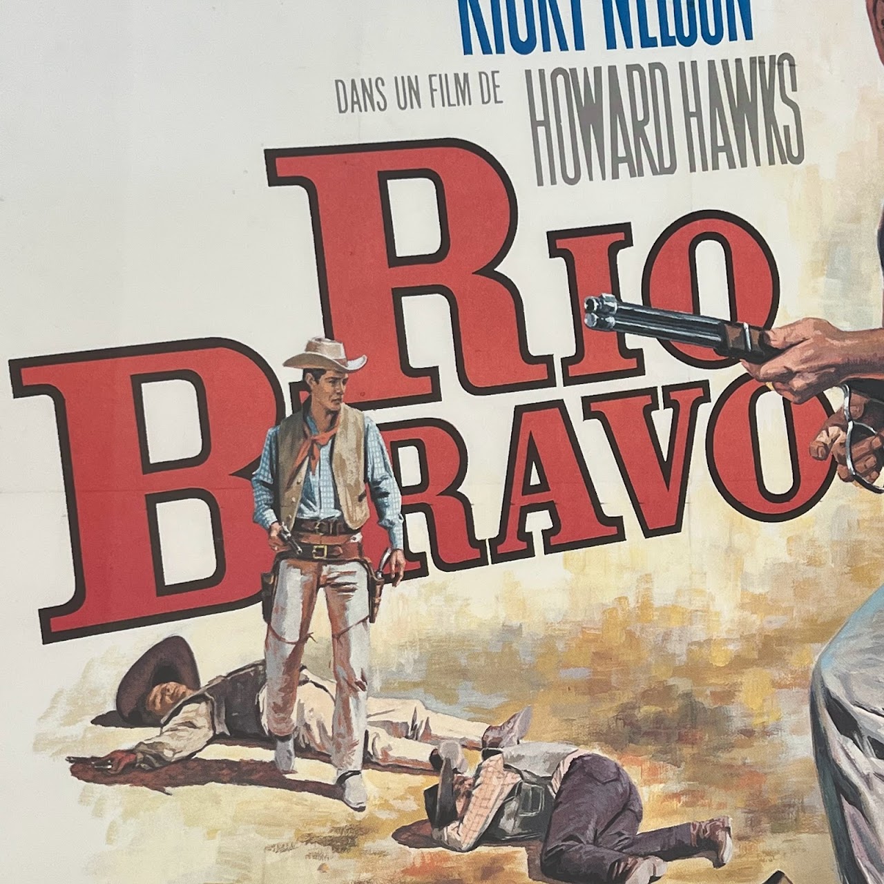 John Wayne & Dean Martin 'Rio Bravo' Original French Movie Poster