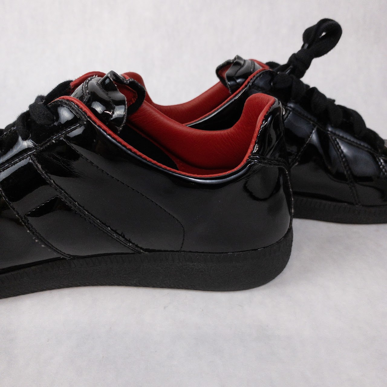 Margiela Replica Patent Leather Sports Shoes