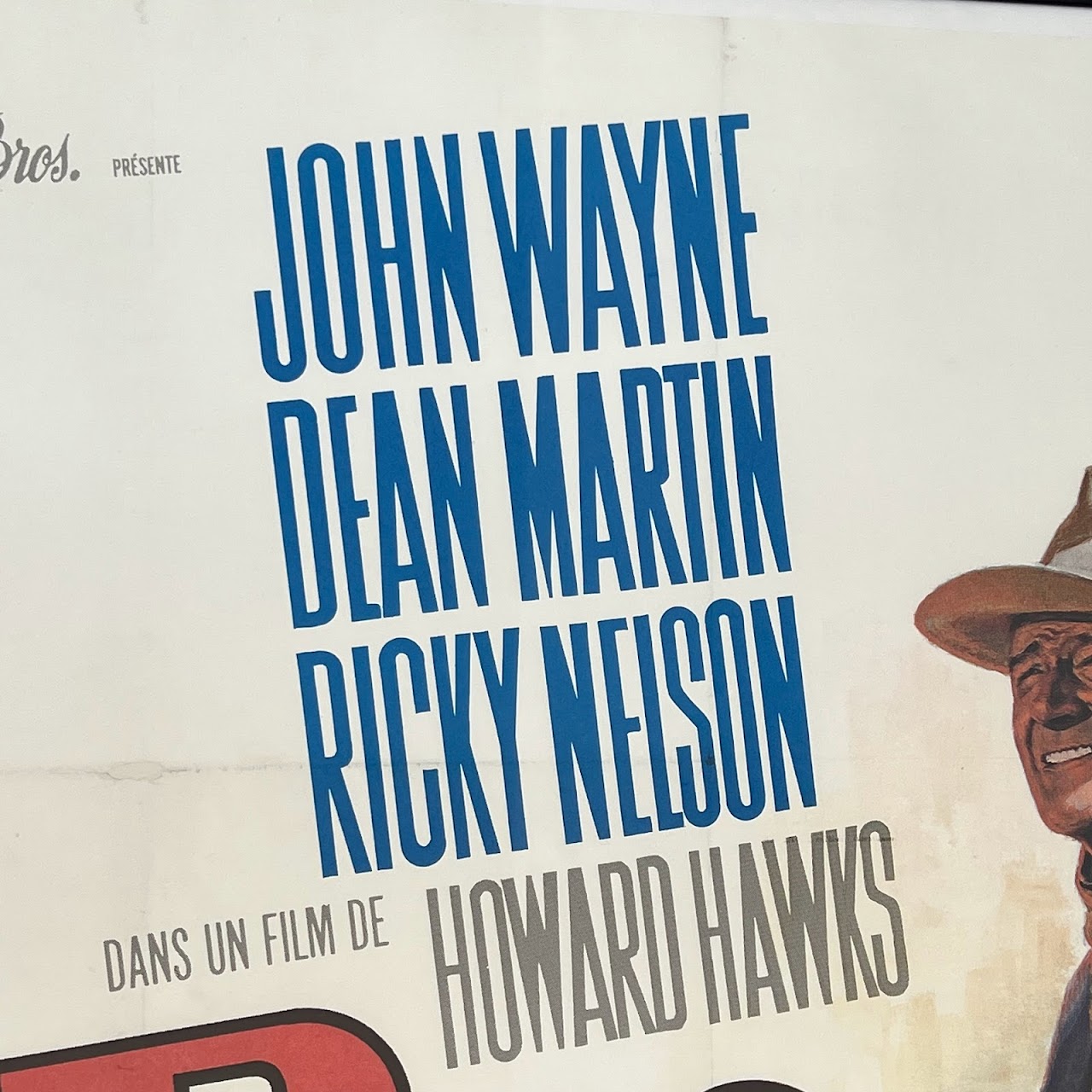 John Wayne & Dean Martin 'Rio Bravo' Original French Movie Poster