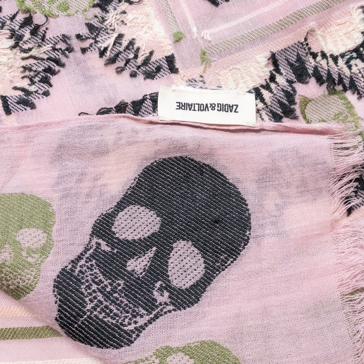 Zadig & Voltaire Skulls & Stars Oversized Scarf