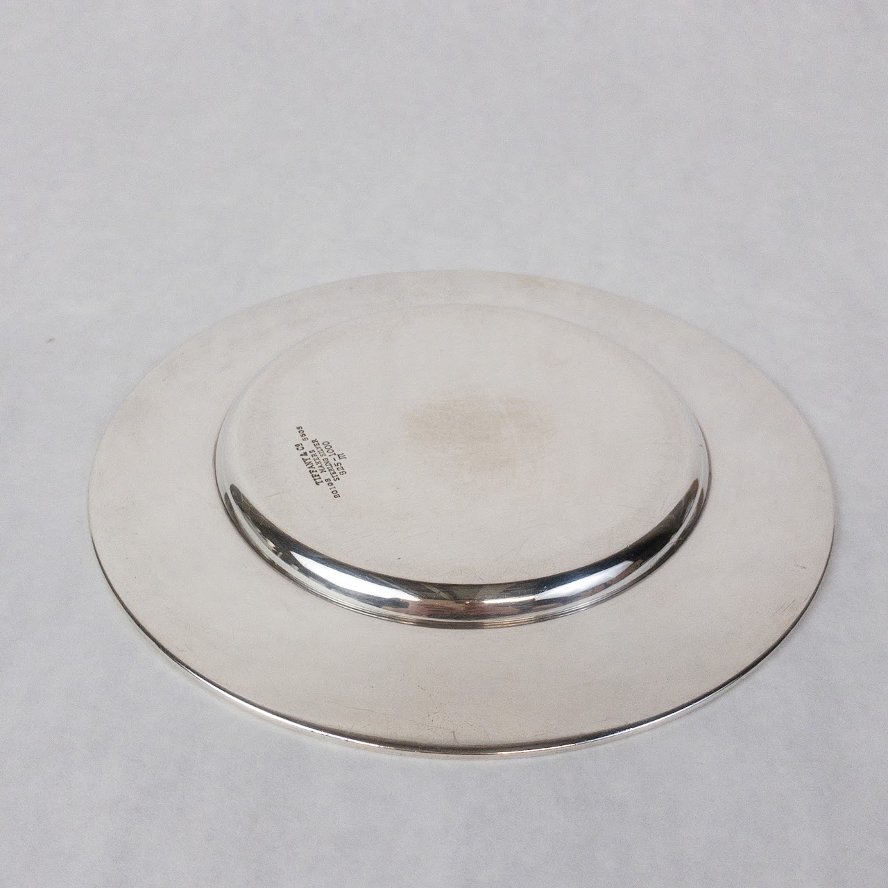 Tiffany & Co. Sterling Silver Monogrammed Plate