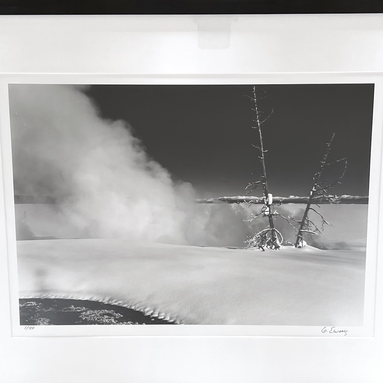 Gifford Ewing Signed Snowy Landscape Photograph #1