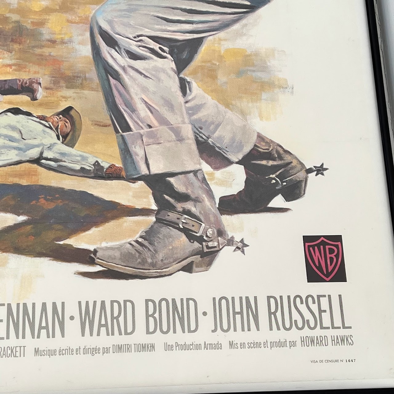 John Wayne & Dean Martin 'Rio Bravo' Original French Movie Poster