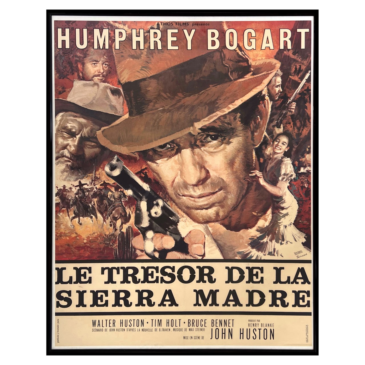 Humphrey Bogart 'The Treasure of the Sierra Madre' Original French Movie Poster