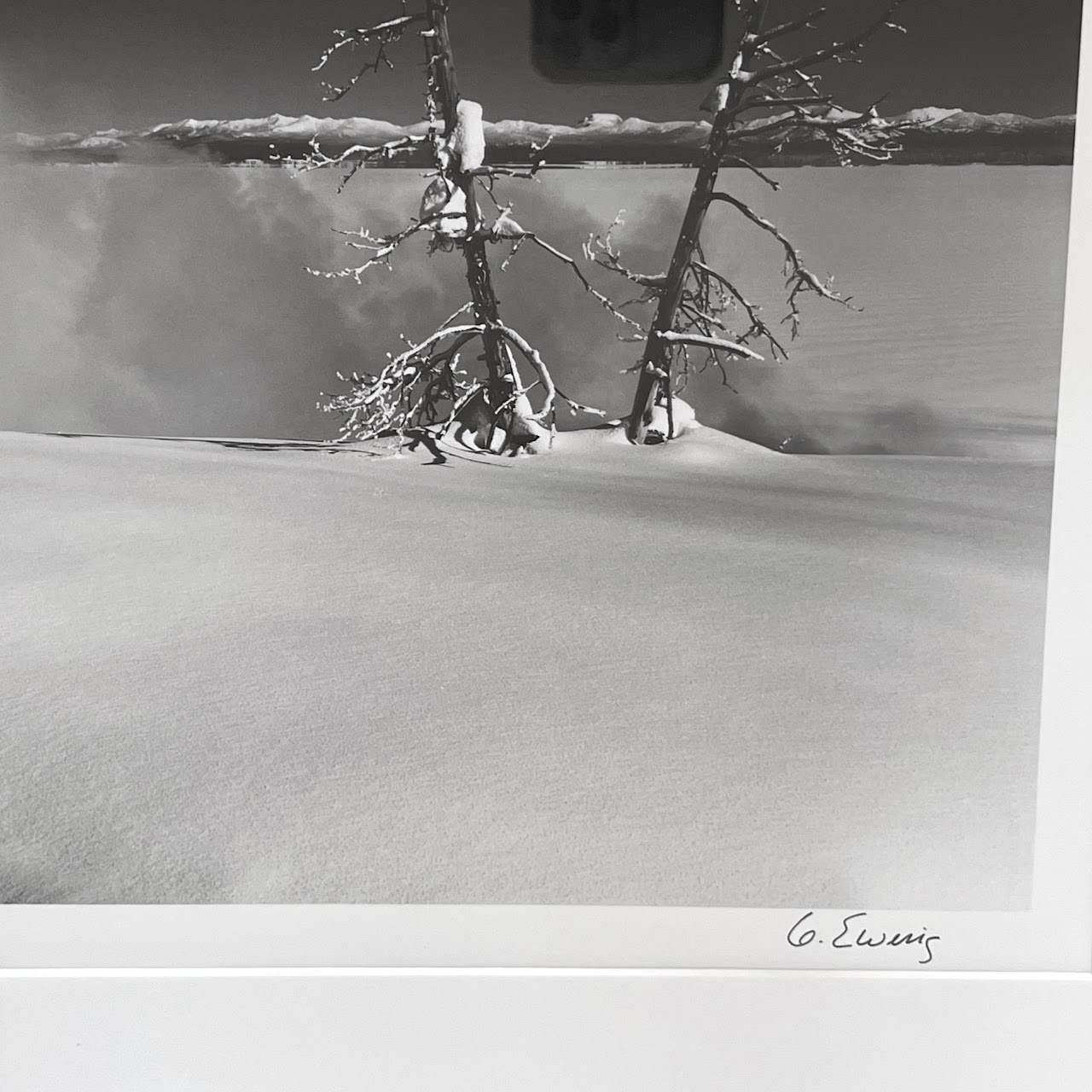 Gifford Ewing Signed Snowy Landscape Photograph #1