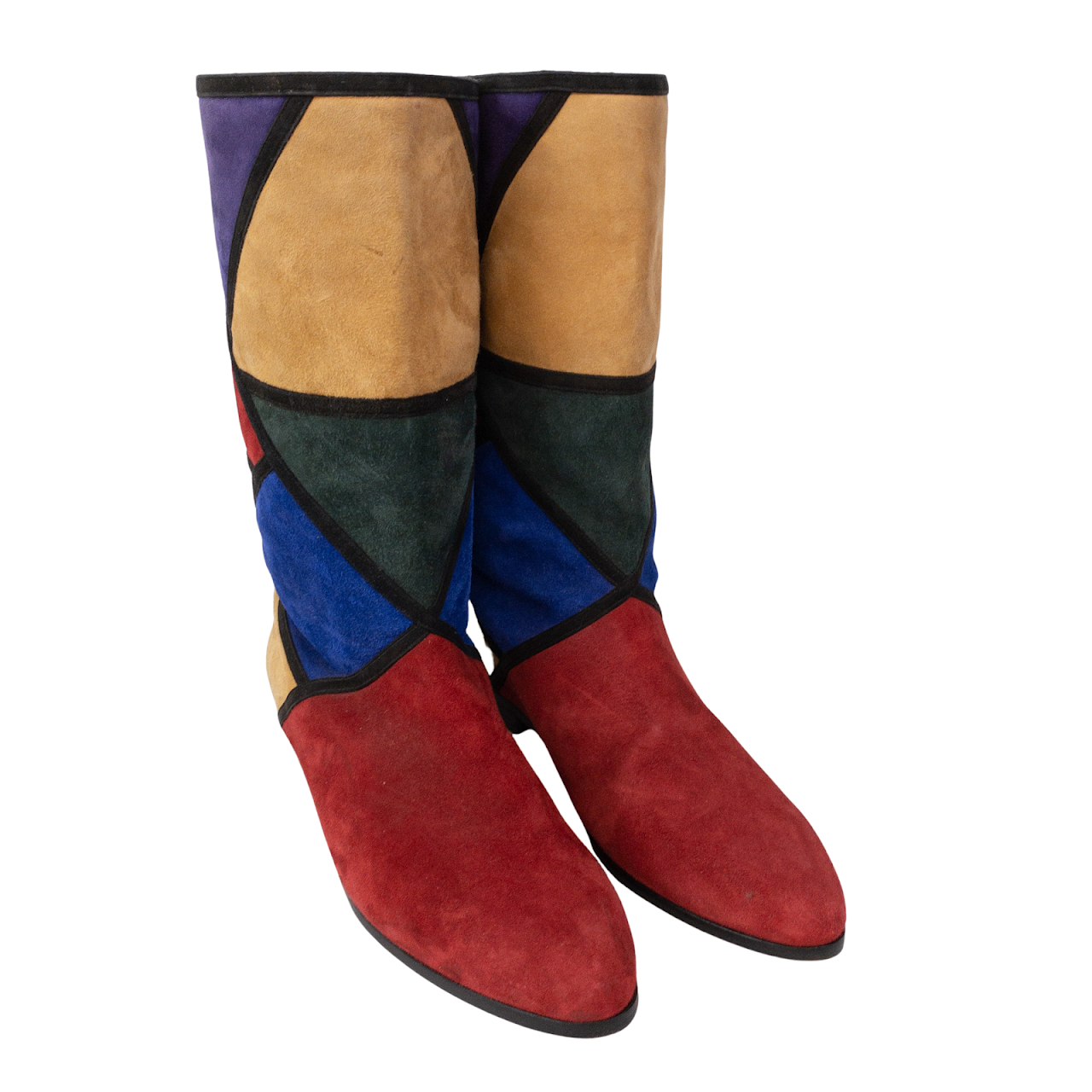 Sesto Meucci of Florence Suede Colorblock Boots