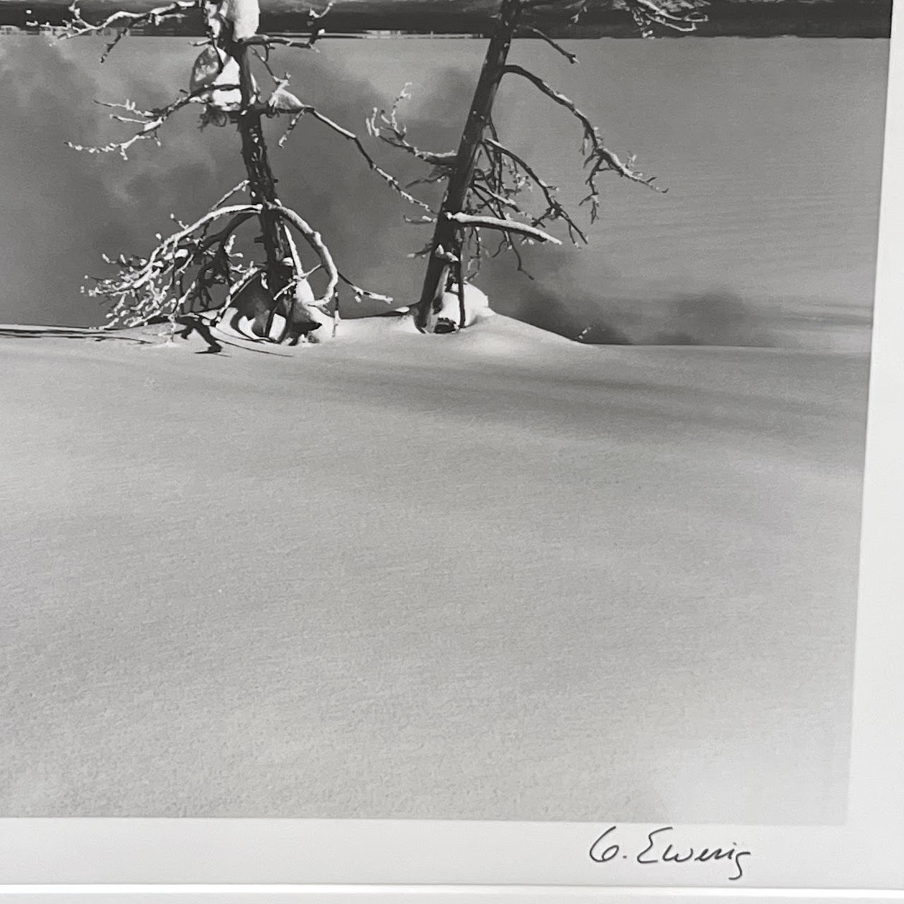 Gifford Ewing Signed Snowy Landscape Photograph #1