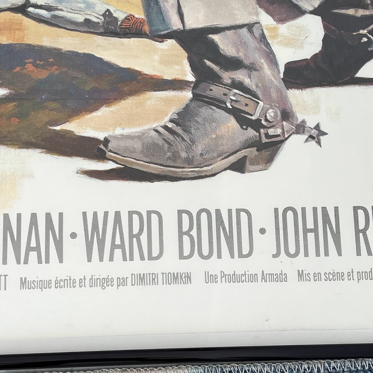 John Wayne & Dean Martin 'Rio Bravo' Original French Movie Poster