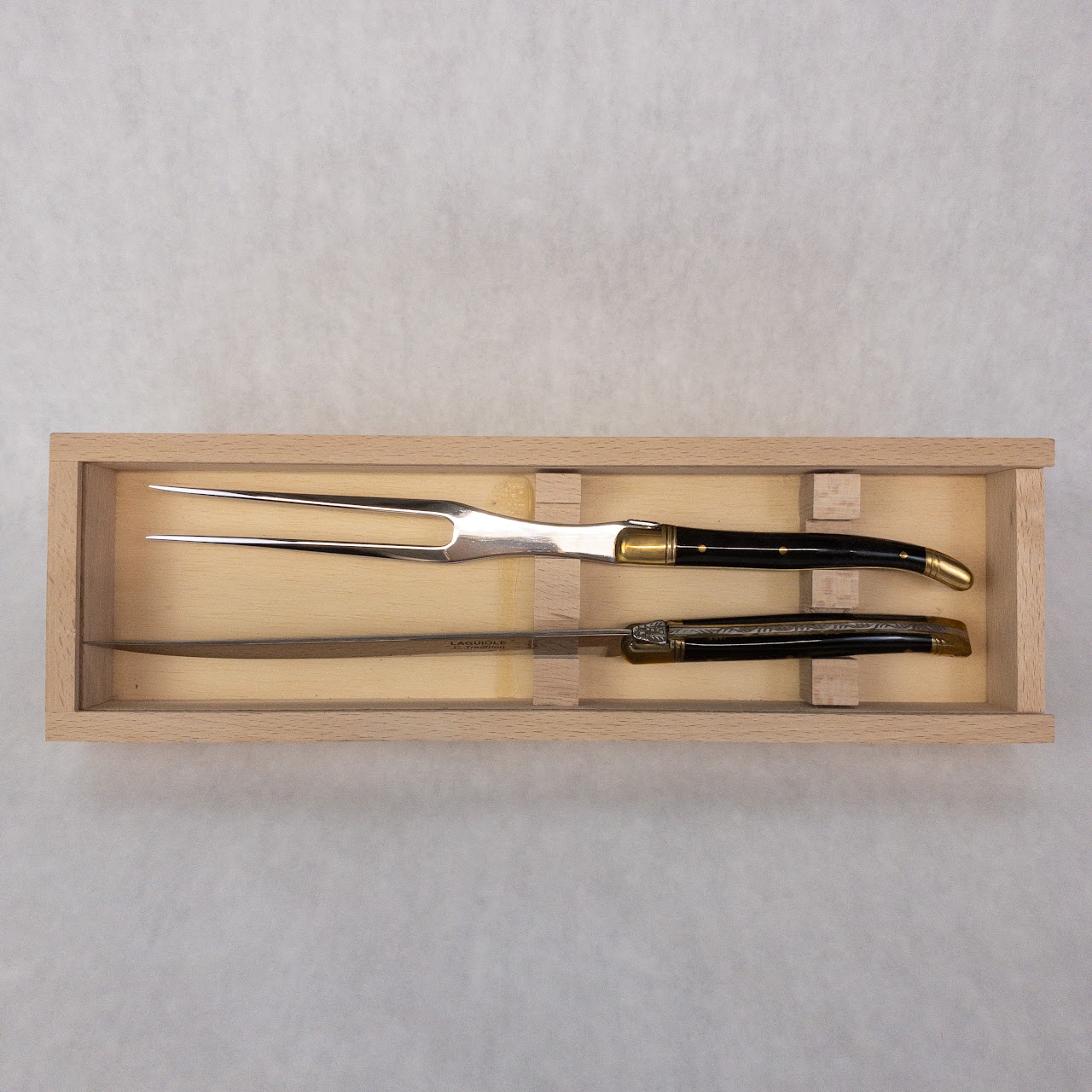 Laguiole Carving Knife & Fork Set