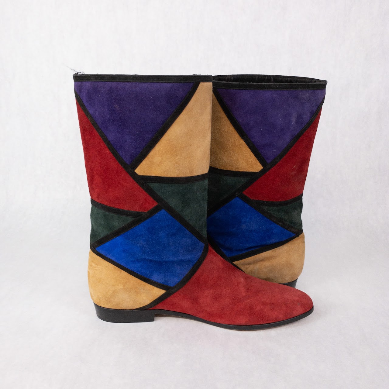 Sesto Meucci of Florence Suede Colorblock Boots