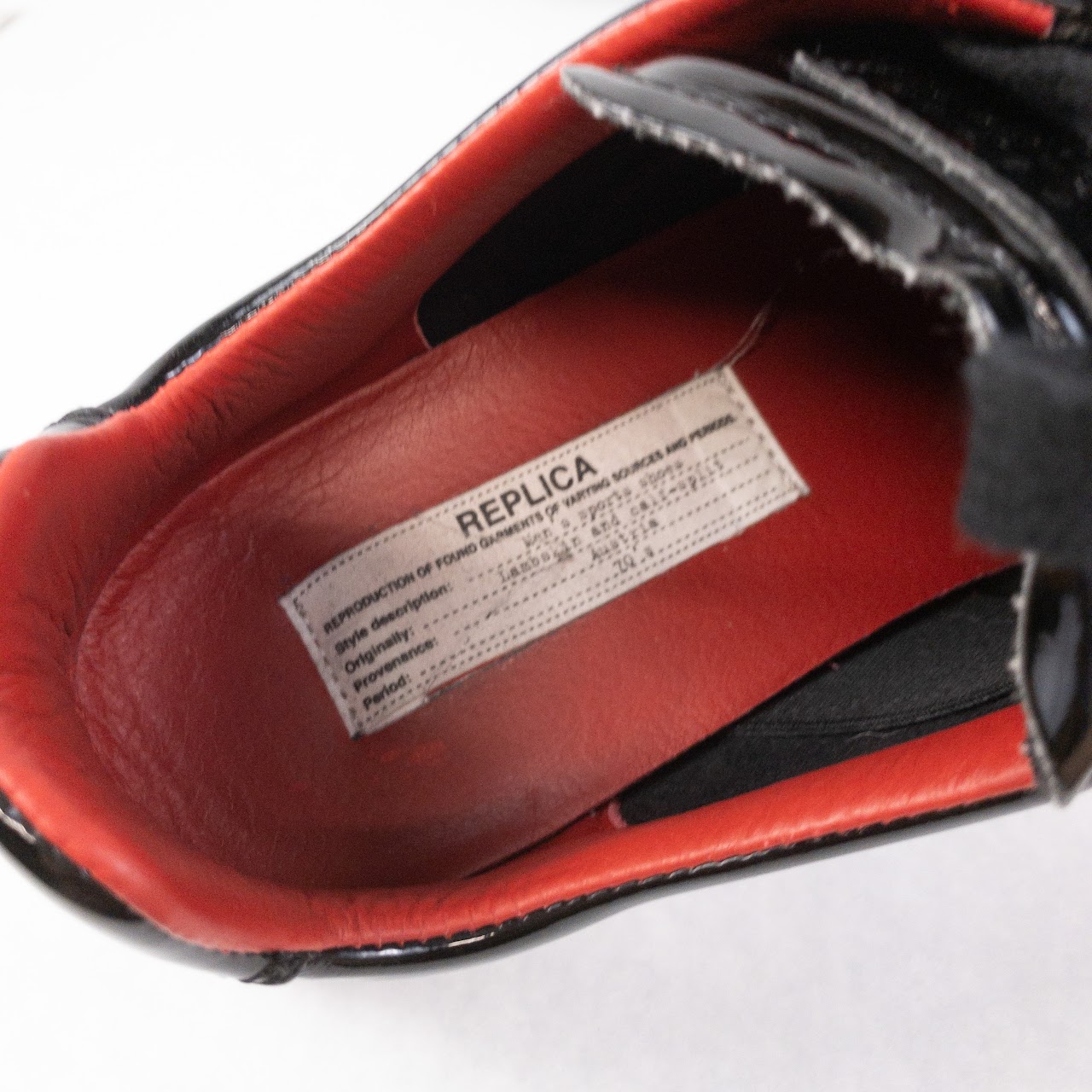 Margiela Replica Patent Leather Sports Shoes