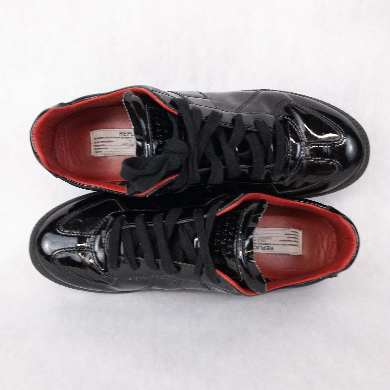 Margiela Replica Patent Leather Sports Shoes