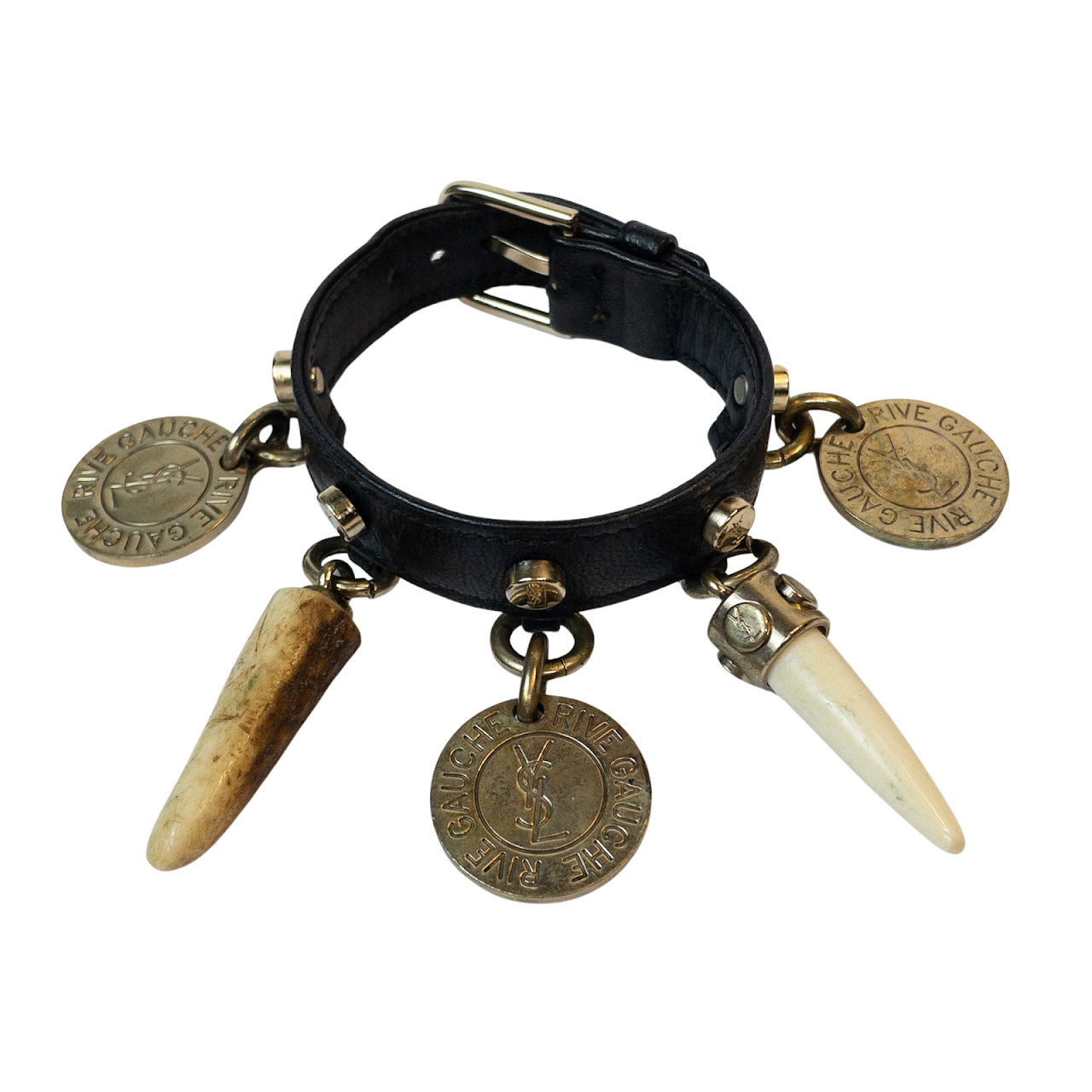 Yves Saint Laurent Rive Gauche Vintage Charm Bracelet