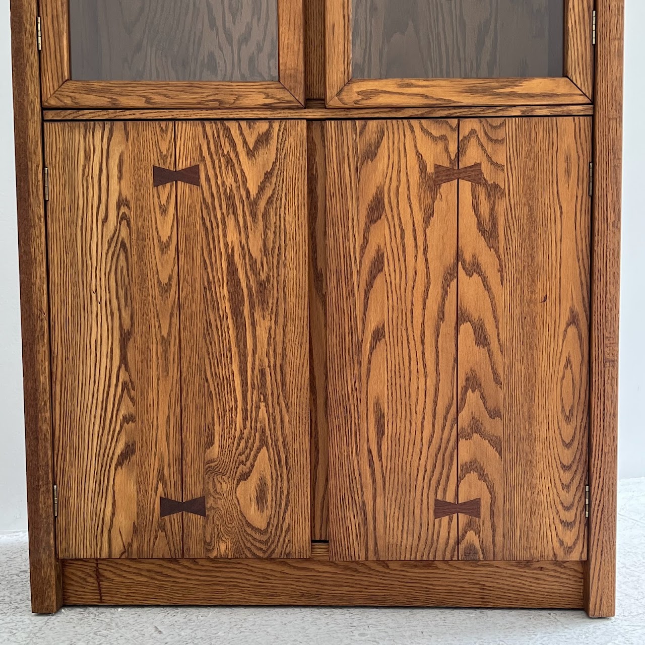 Russel Wright for Conant Ball Mid-Century Oak Display Cabinet