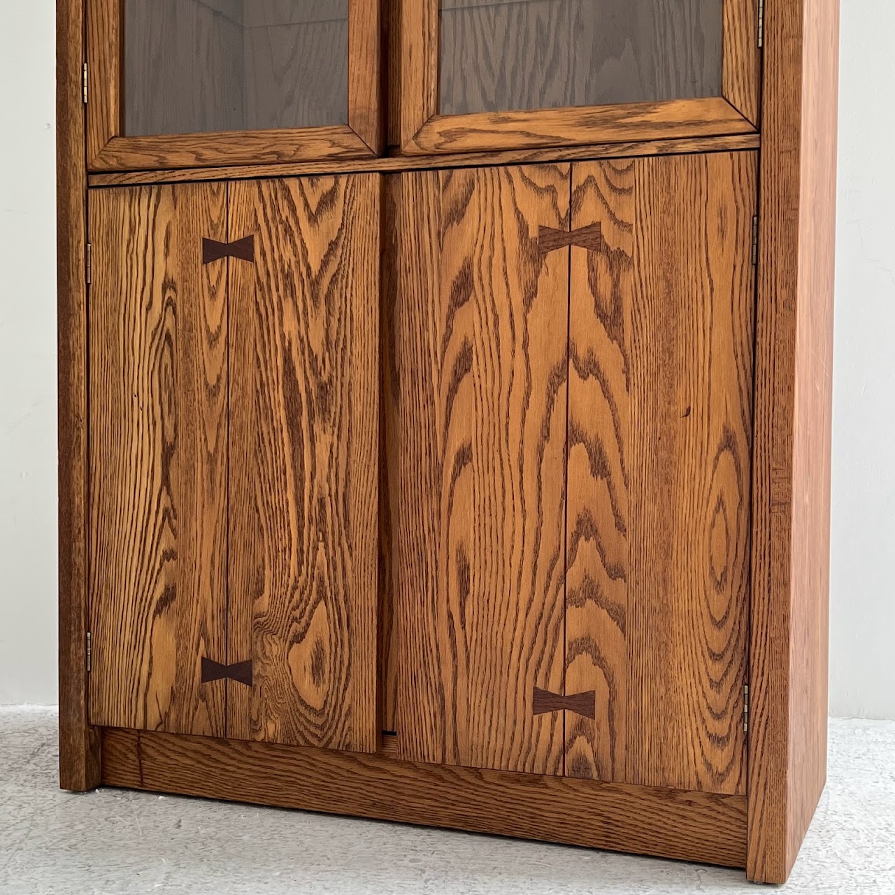 Russel Wright for Conant Ball Mid-Century Oak Display Cabinet