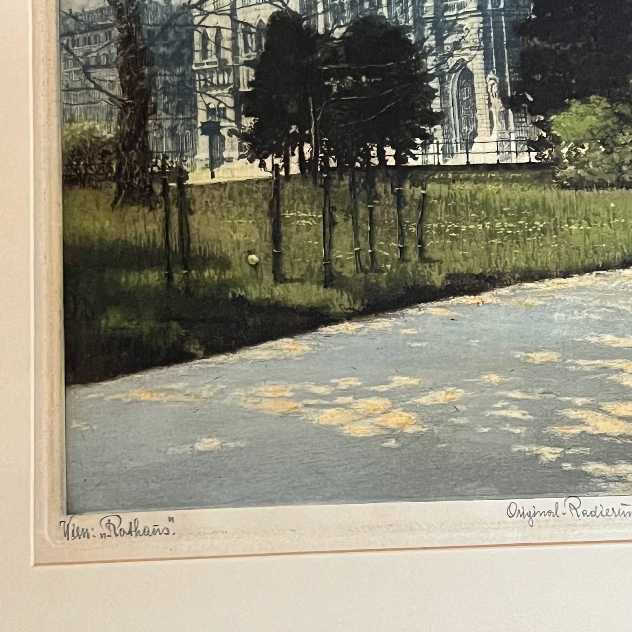 Hans Leisch Signed Cathedral Etching