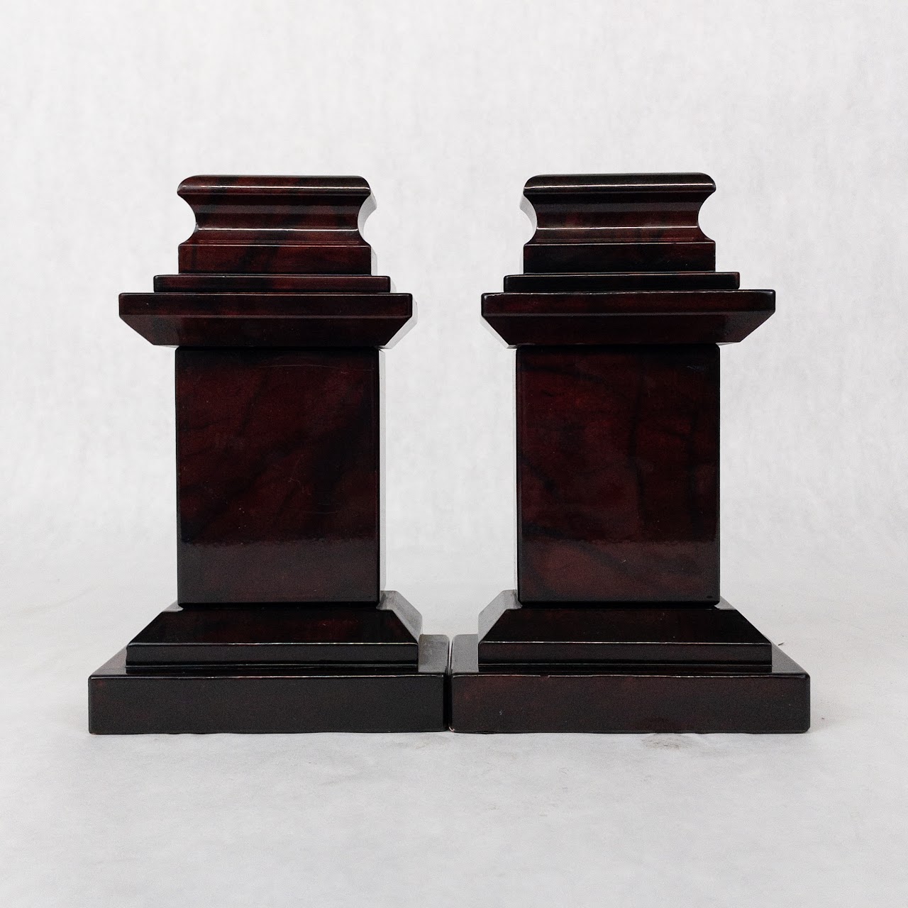 Alabaster Handcarved Bookend Pair