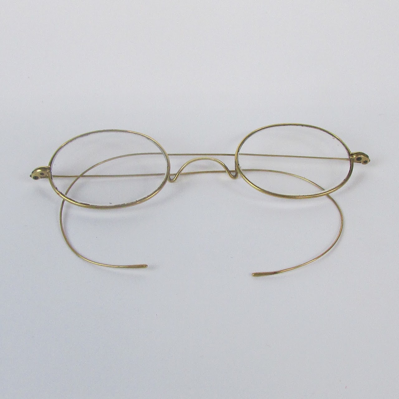 14K Gold Antique Oval Spectacles