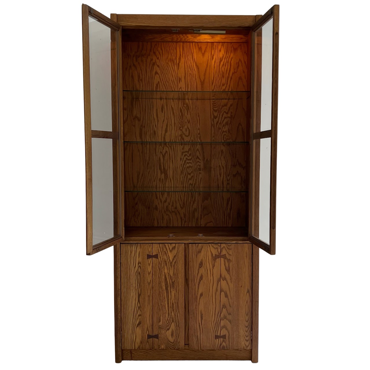 Russel Wright for Conant Ball Mid-Century Oak Display Cabinet