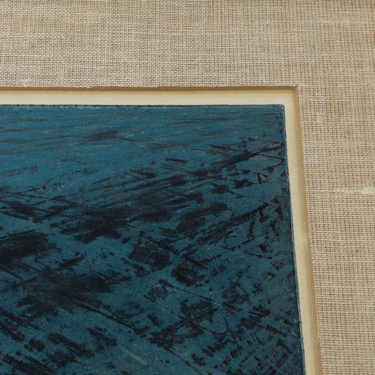 'Arctic Sea' Signed Woodblock Print