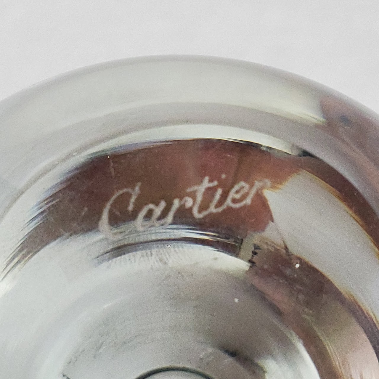 Cartier Crystal Pear Paperweight