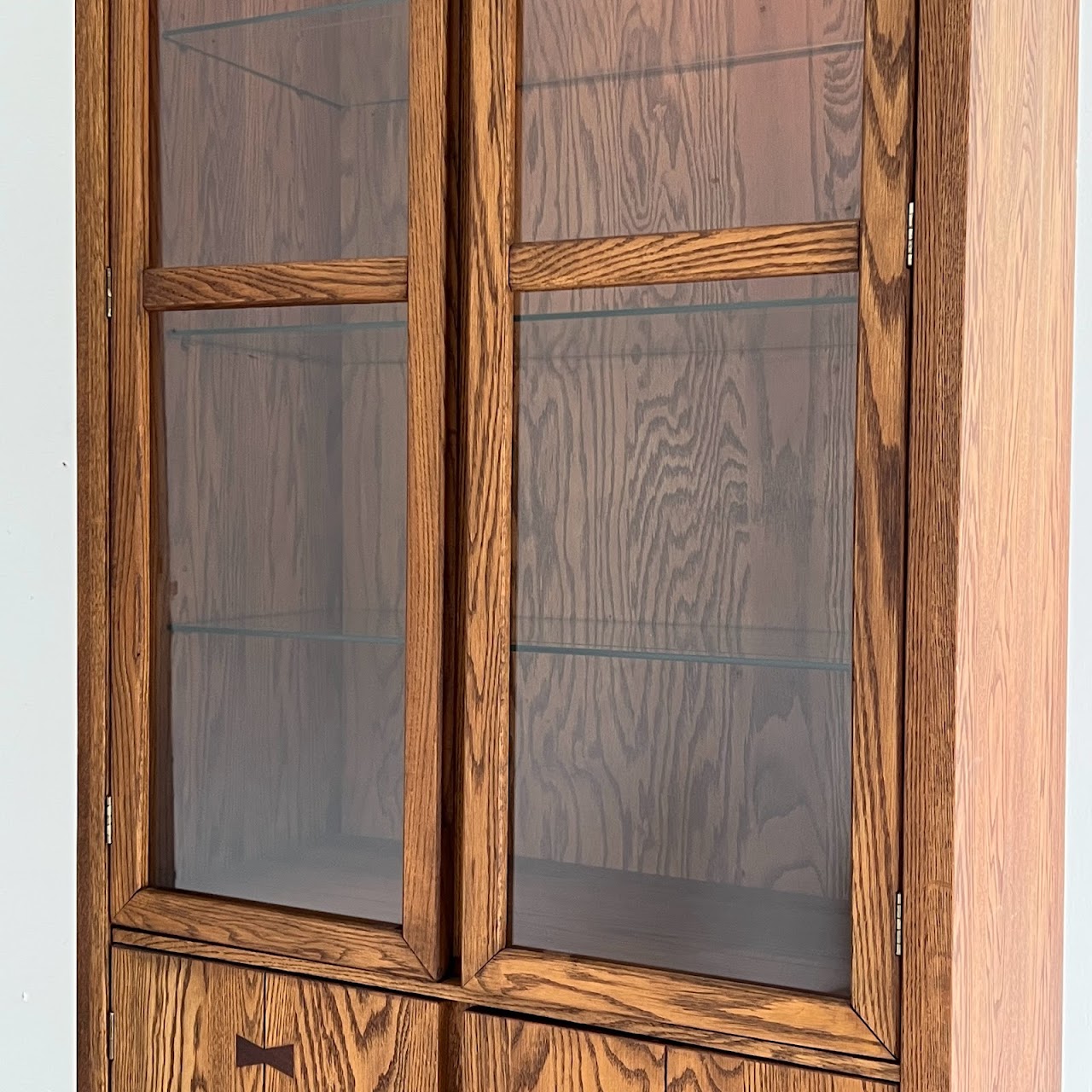 Russel Wright for Conant Ball Mid-Century Oak Display Cabinet