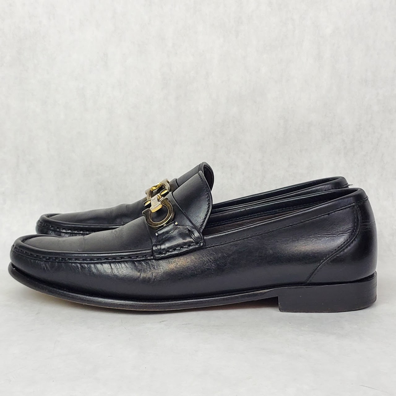 Salvatore Ferragamo Leather Horsebit Loafers