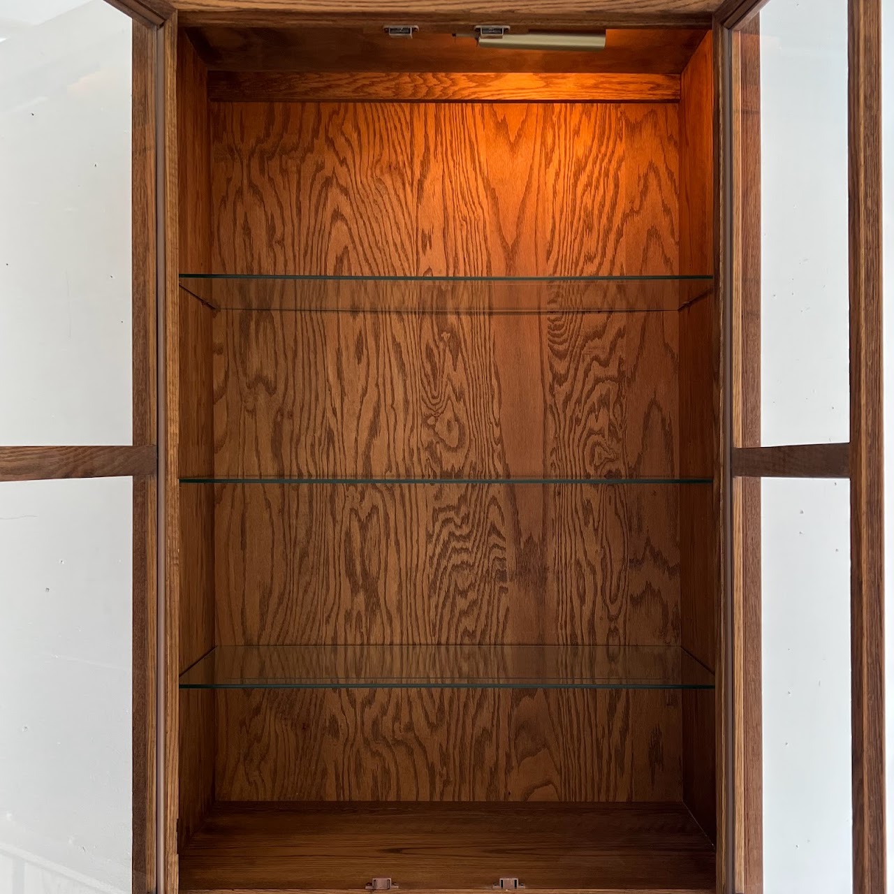 Russel Wright for Conant Ball Mid-Century Oak Display Cabinet