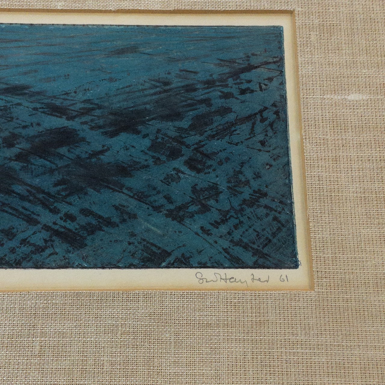 'Arctic Sea' Signed Woodblock Print