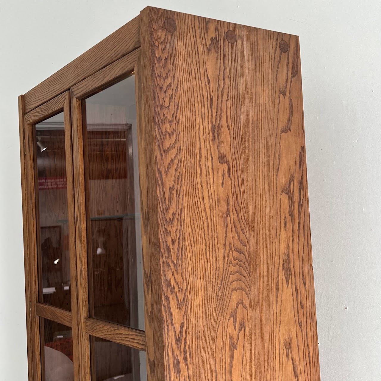 Russel Wright for Conant Ball Mid-Century Oak Display Cabinet