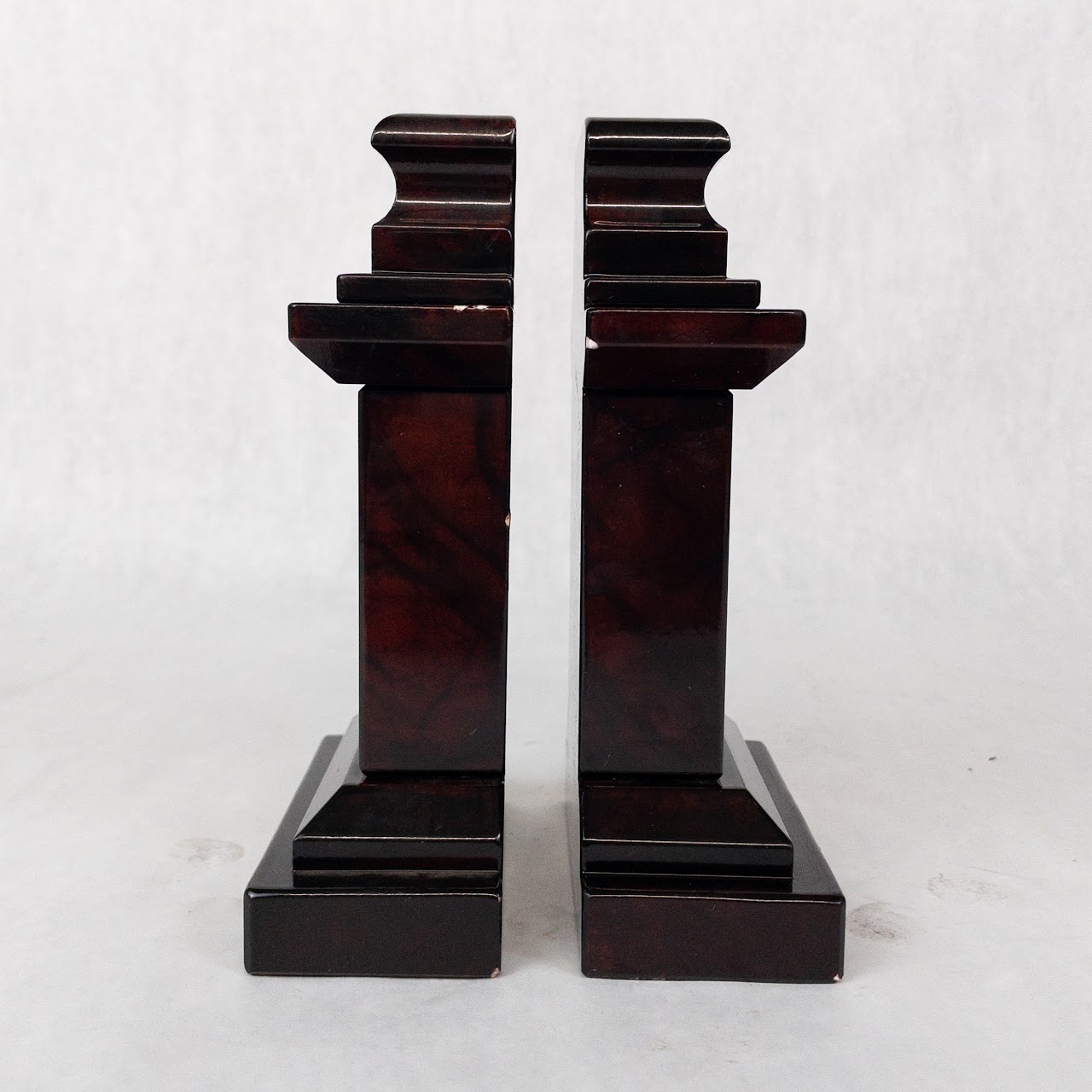 Alabaster Handcarved Bookend Pair