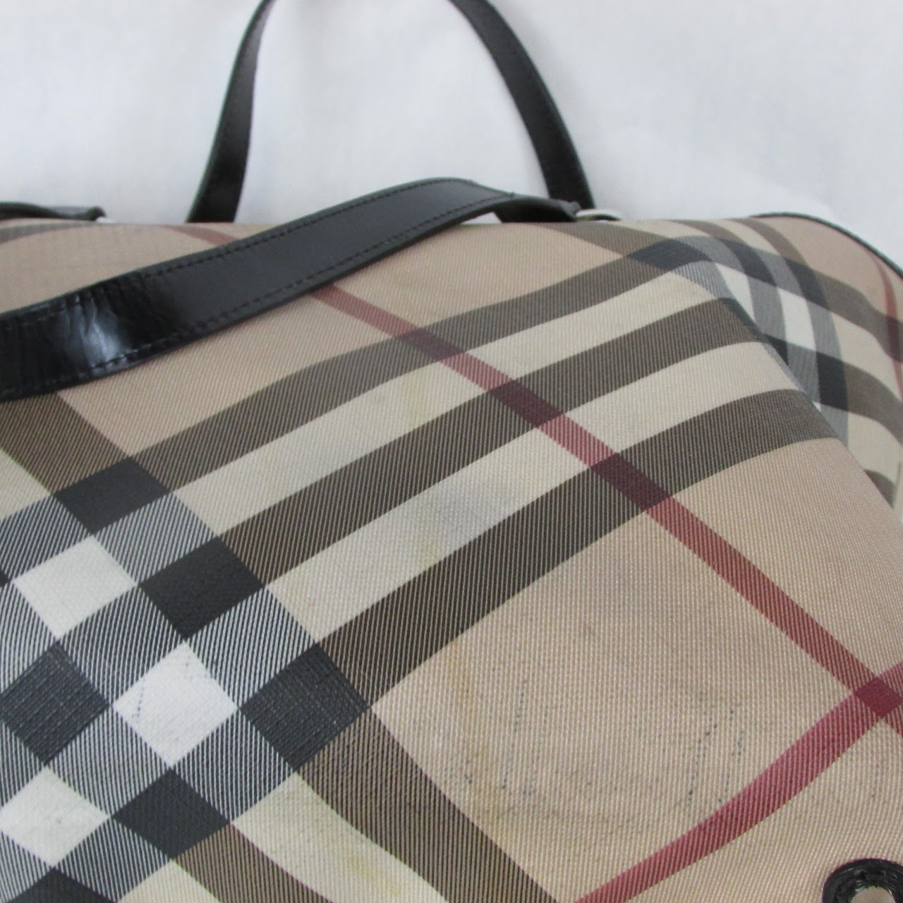 Burberry Coated Canvas Tote