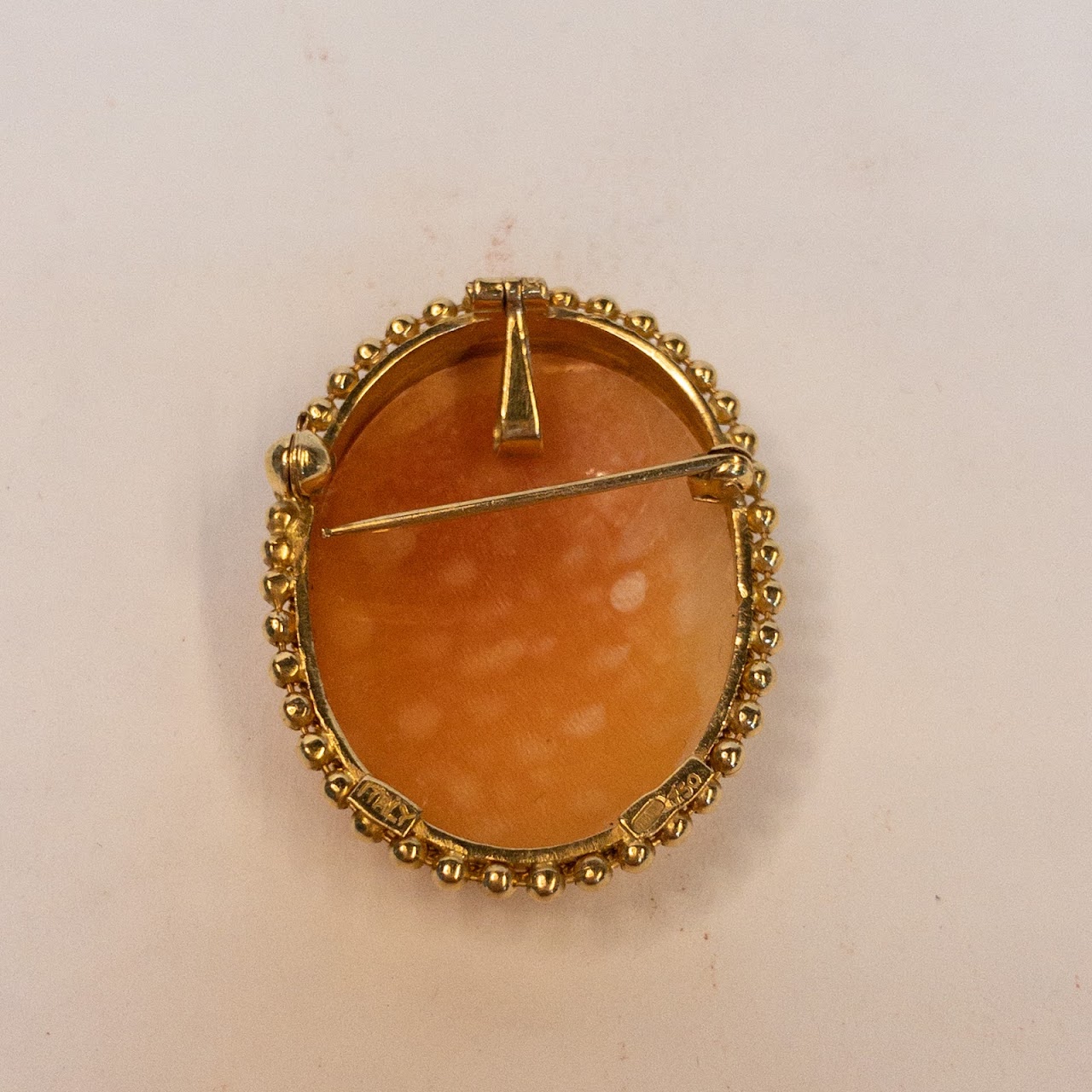 18K Gold Cameo Convertible Brooch