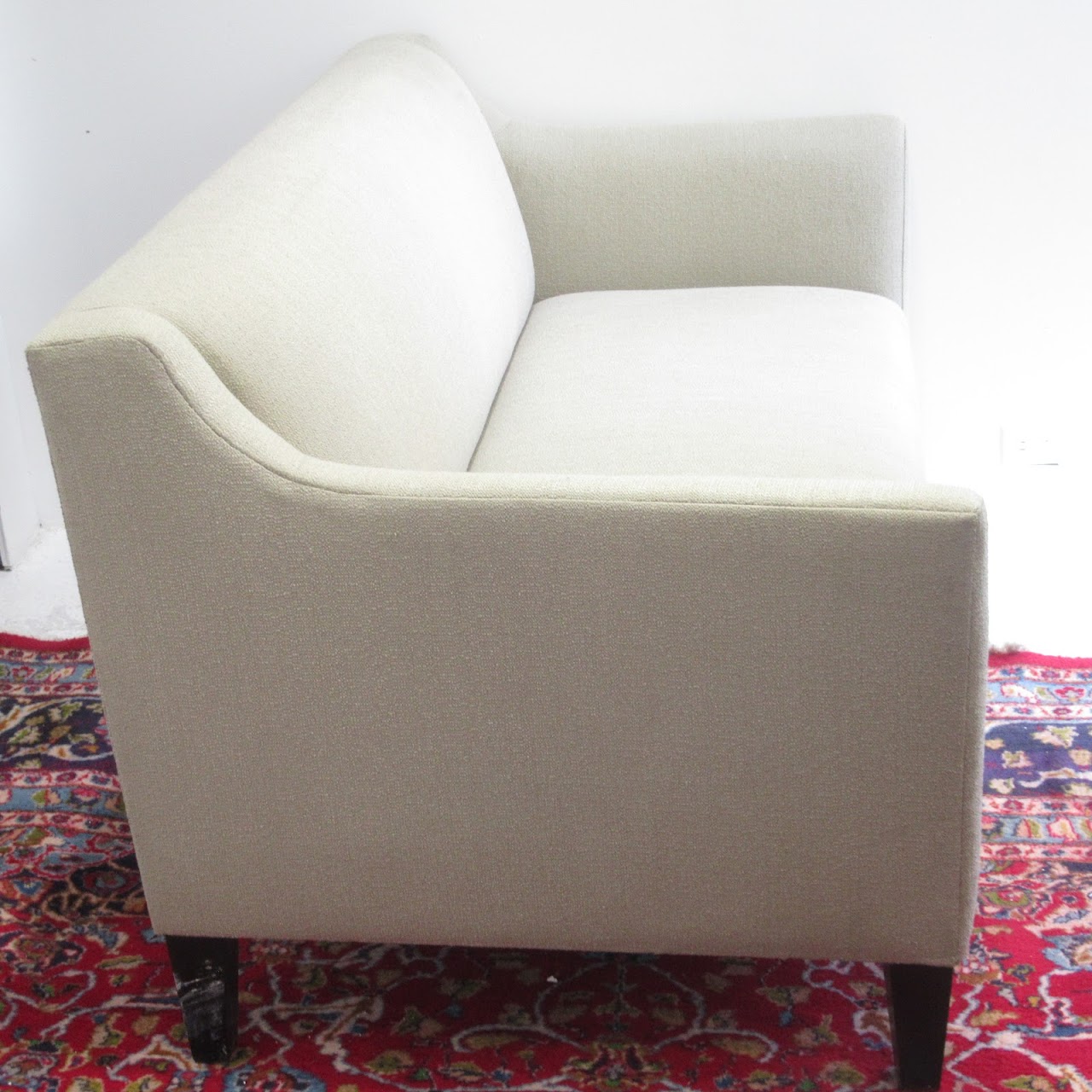 Contemporary Cream Settee